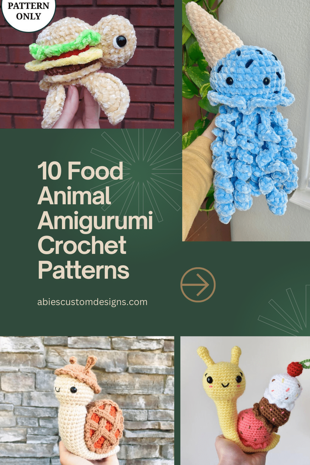 food-animal crochet amigurumi patterns