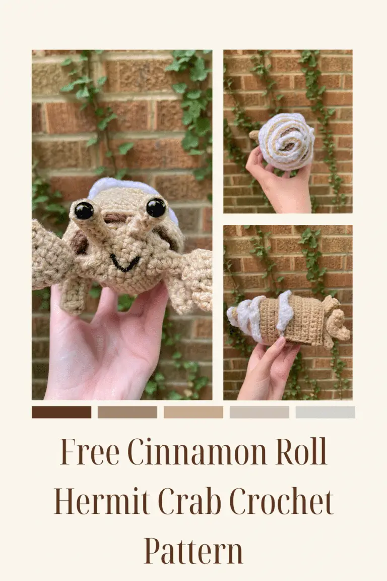 Free Cinnamon Roll Hermit Crab Crochet Pattern