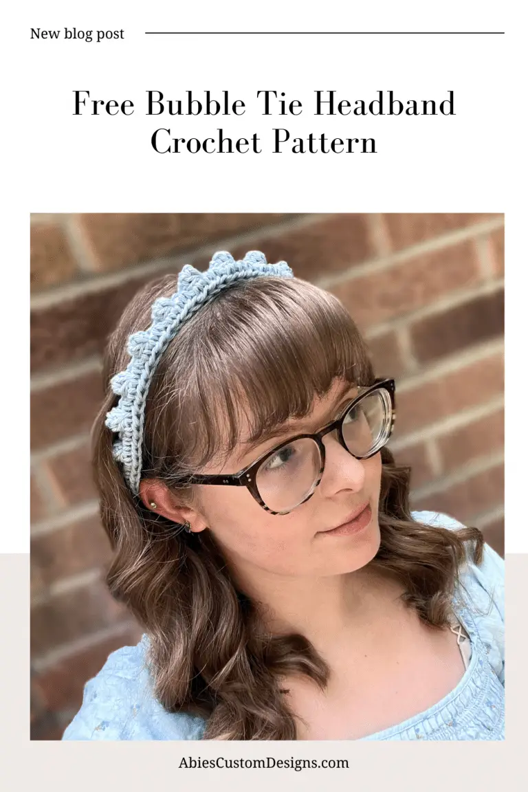 Bubble Tie Headband Crochet Pattern
