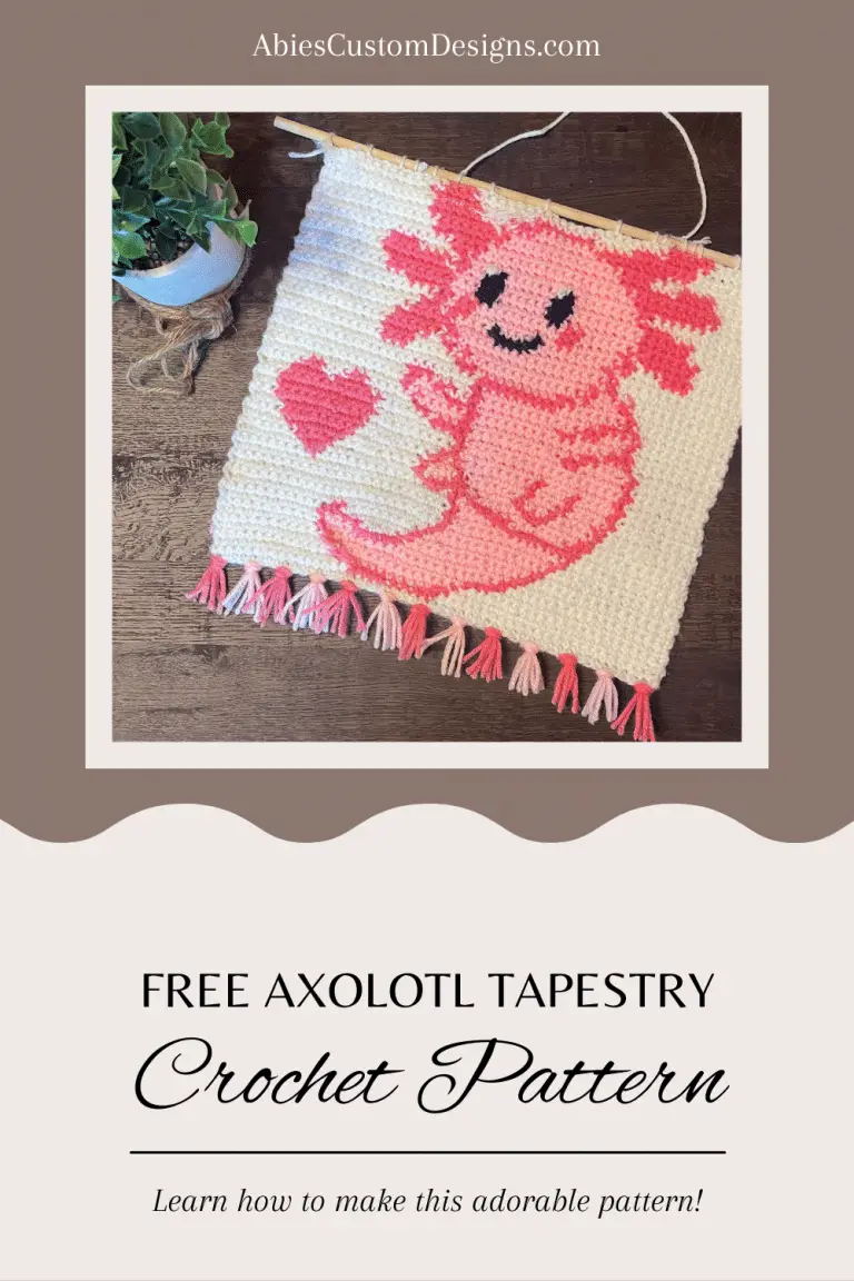 Free Axolotl Tapestry Crochet Pattern