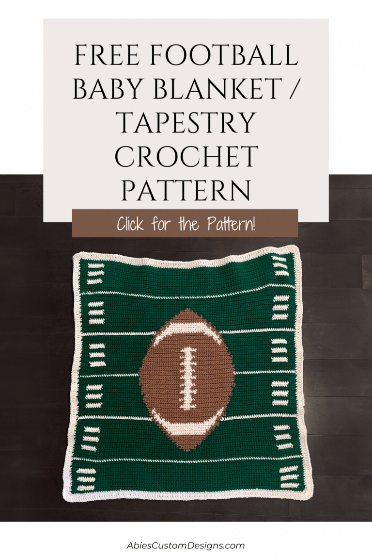 Free Football baby blanket/tapestry crochet pattern