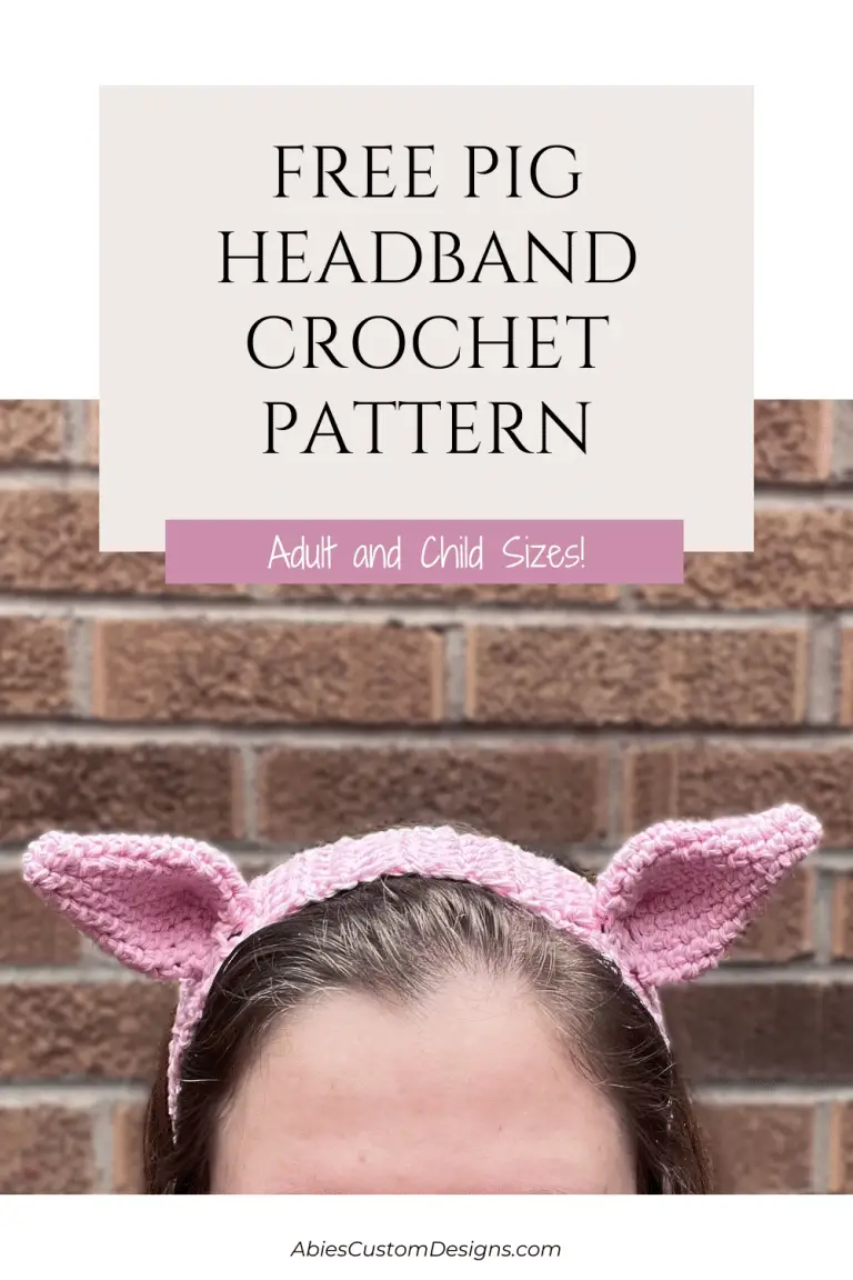 Free Pig Headband Crochet Pattern