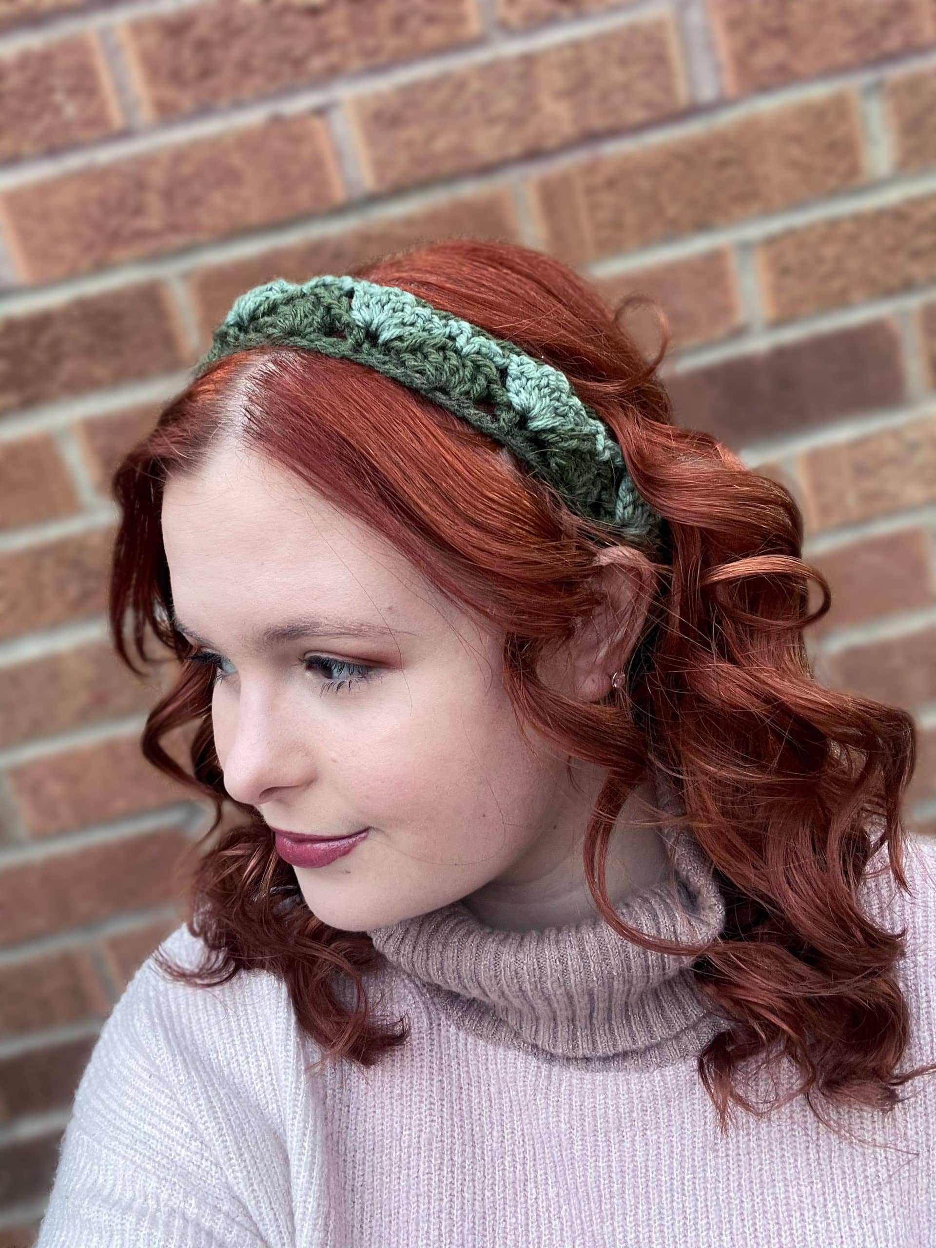 Green Inner Triangle Headband other side