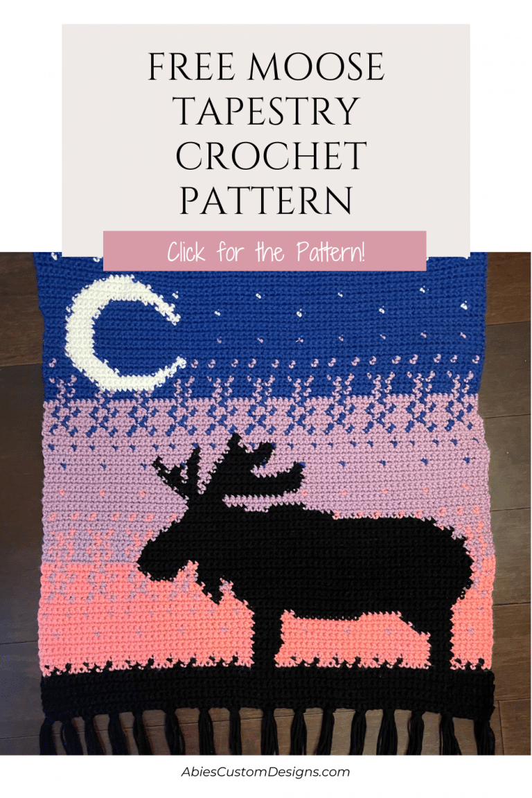 Free Moose Tapestry Crochet pattern